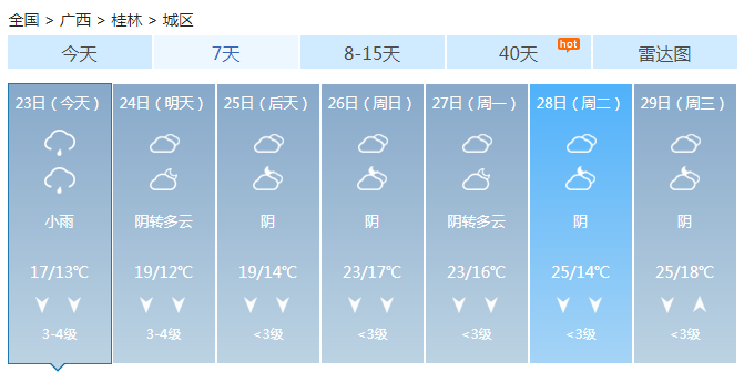 广西今明天东部南部仍有暴雨 25日起降雨才会减弱