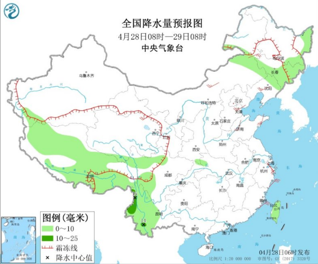 黄淮华北迅速升温10℃！云南中到大雨持续