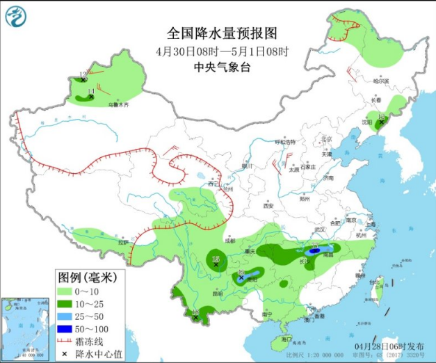 黄淮华北迅速升温10℃！云南中到大雨持续