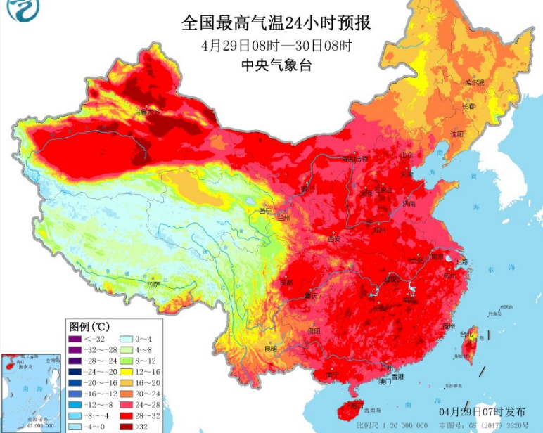 南方雨水再度发展 华北黄淮迎2020年首个高温日