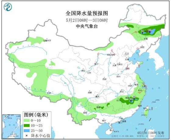 华北黄淮五一现高温 西南江南有降水天气