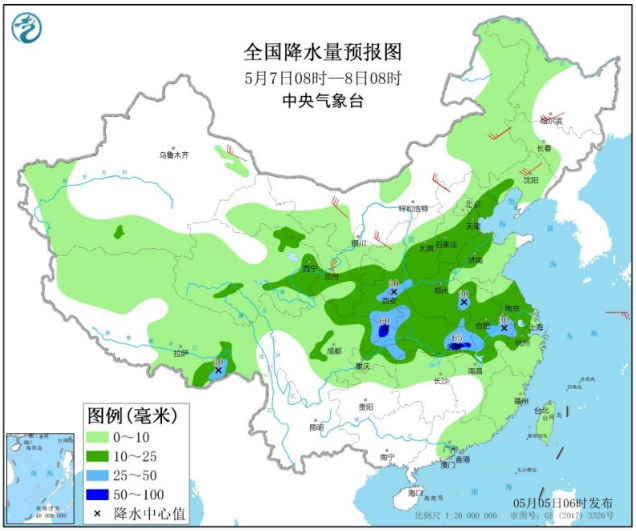 西北冷空气降温明显 江南强对流天气要注意