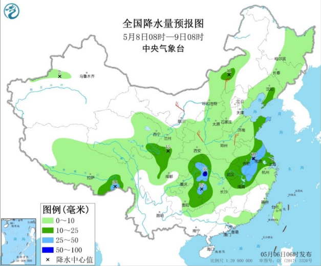 福建河北等多地现大雾 中东部有大范围降雨