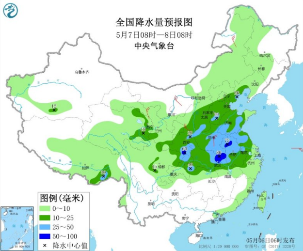 福建河北等多地现大雾 中东部有大范围降雨