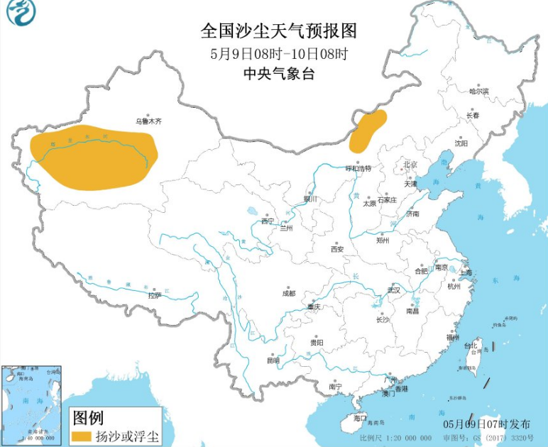 全国雾霾预报：河北辽宁等多地沙尘暴来袭