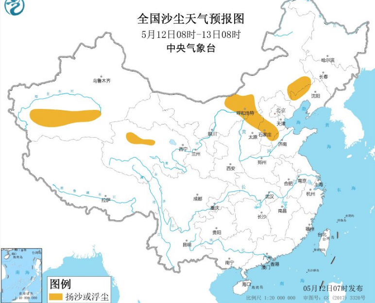 全国雾霾预报：新疆河北山西等地现扬沙浮尘