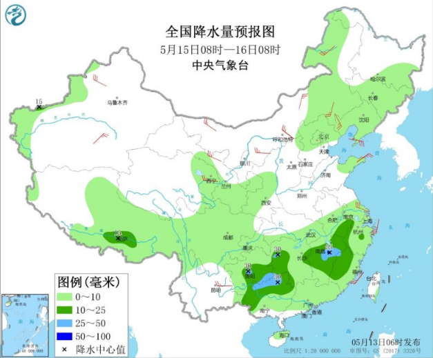 华北中南部和黄淮仍有沙尘 长江中下游大雨持续