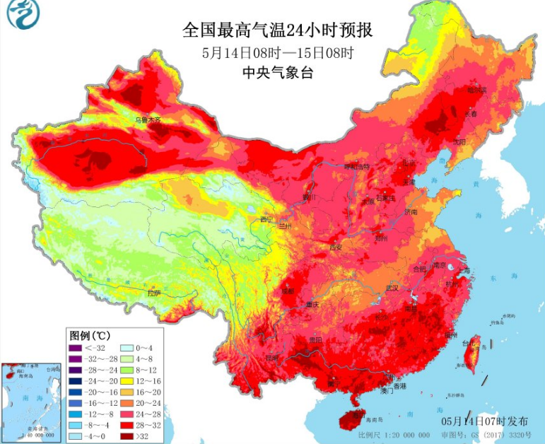 南方7省将迎来大到暴雨 北方昼夜温差20℃