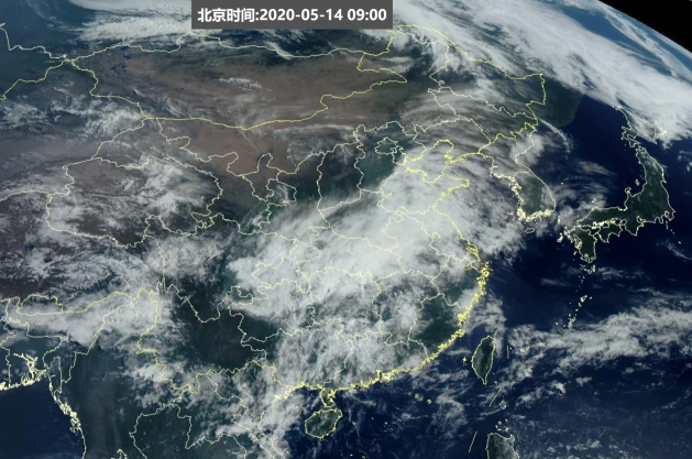 中东部出现大范围降雨云系 武汉将成大暴雨中心