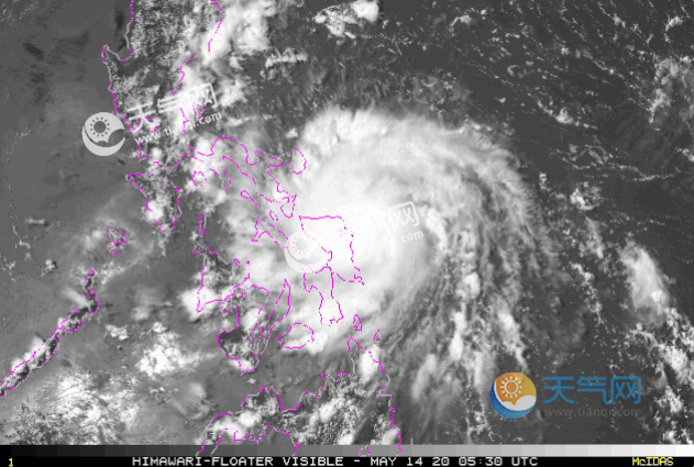 台风黄蜂登陆菲律宾靠近中国 1号台风影响南方雨带