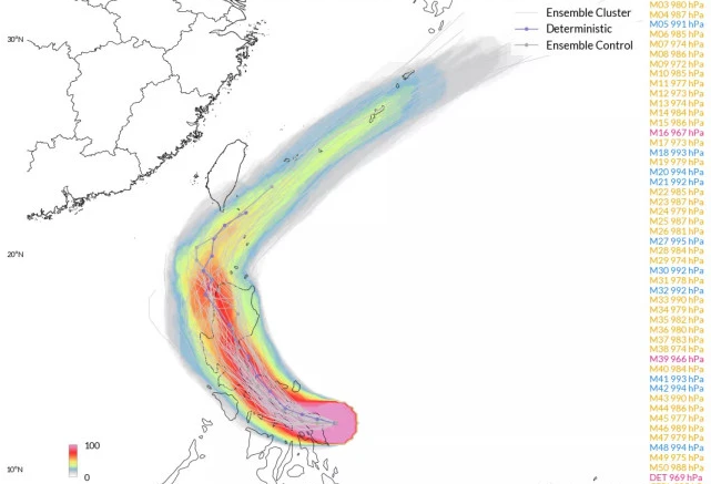 台风黄蜂登陆菲律宾靠近中国 1号台风影响南方雨带