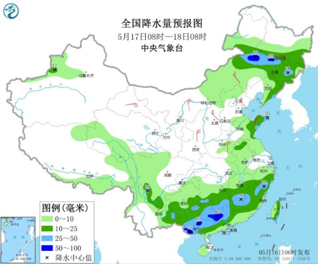 北方大风沙尘天气多发 华南江南强降雨强对流来袭