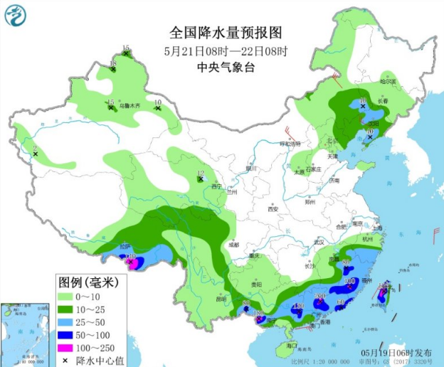 华南江南和西南都有强降水 多地伴有雷暴大风