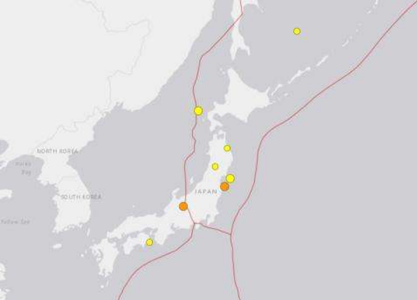 日本地震最新消息 本州东岸近海爆发5.2级大地震