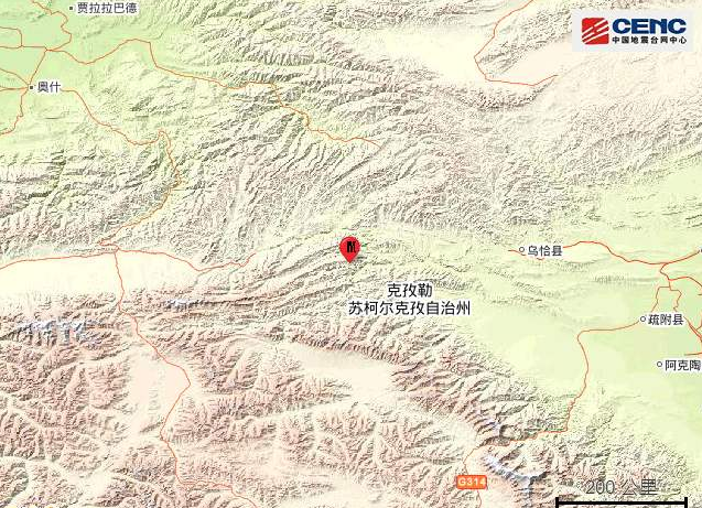 新疆地震最新消息 乌恰县突发3.0级地震