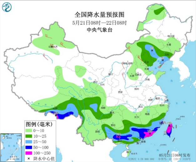 东北华北雷雨天气活跃 南方降雨仍然雨势强烈