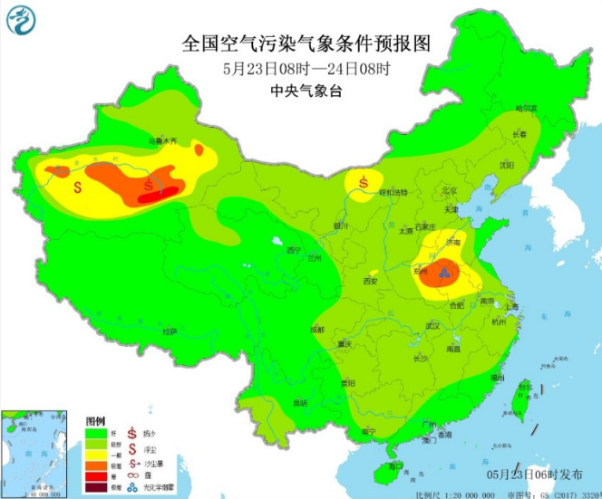全国雾霾预报：辽东半岛和湖南重庆有大雾