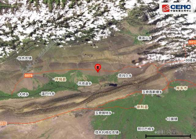 2020新疆地震最新消息 阿克苏拜城县爆发3.4级地震