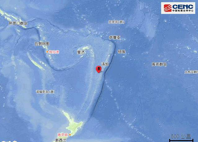 斐济地震最新消息 斐济群岛以南爆发5.8级地震