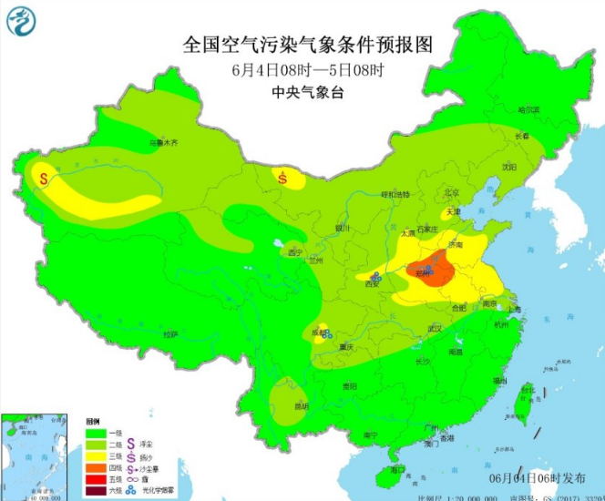 全国雾霾预报：辽宁湖南出现大雾影响能见度