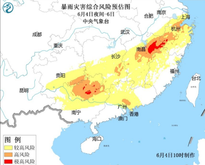 贵州广西等江南一带成降雨“驻防区” 未来三天暴雨袭来