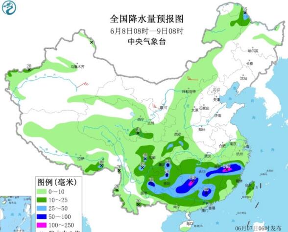 暴雨蓝色预警来袭华南有大到暴雨 华北东北地区气温骤降6～10℃