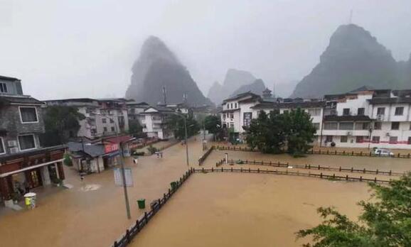 阳朔特大暴雨降雨量高达406毫米 4.75万亩农田被淹1881户受灾