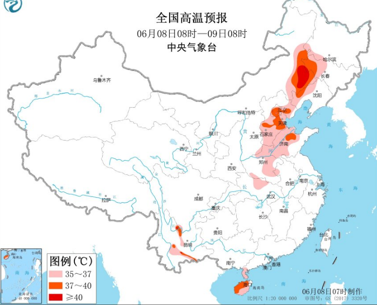 高温黄色预警发布：北方10省区迎至少35℃高温