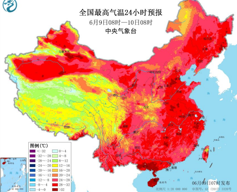 长江中下游成暴雨集中区 北方高温短暂结束