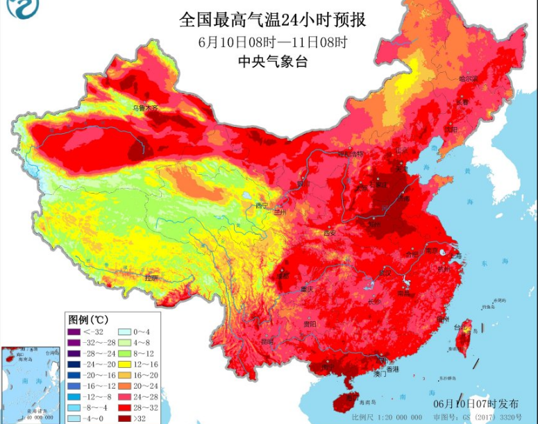 强降雨转移至江南东部 黄淮华北高温再刷存在感