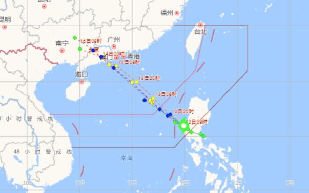 第2号台风最新消息实时路径图 鹦鹉台风12号生成会不会影响广州