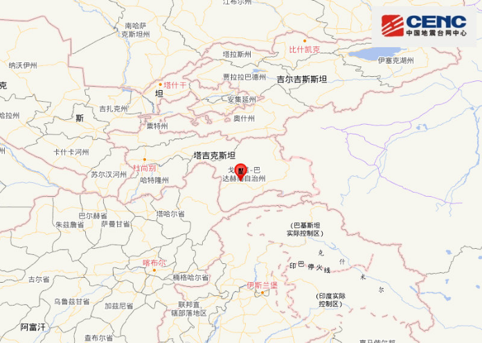 塔吉克斯坦发生地震最新消息 5.7级地震新疆有震感