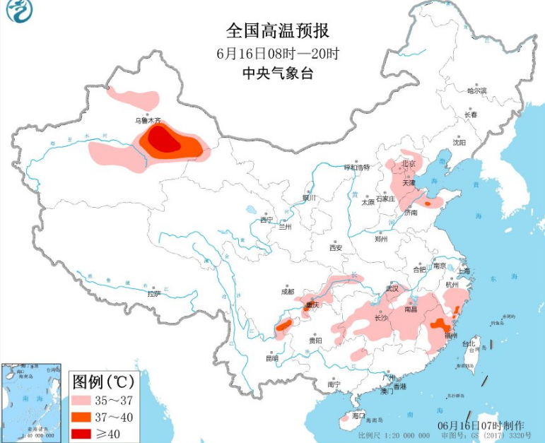 高温南北出击占据江南华北 川陕等多地降下大暴雨