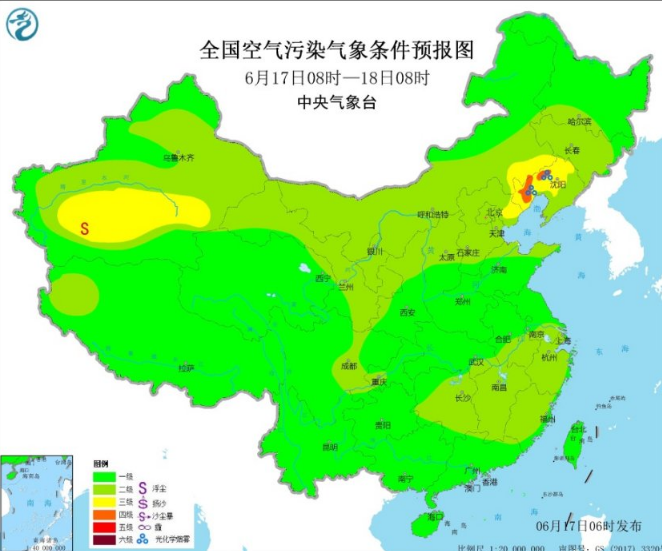 全国雾霾预报：黄淮华北高温有利于臭氧滋生