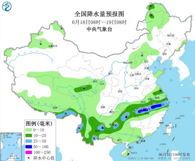 华南高温又闷热开始“蒸煮” 长江中下游有大雨暴雨