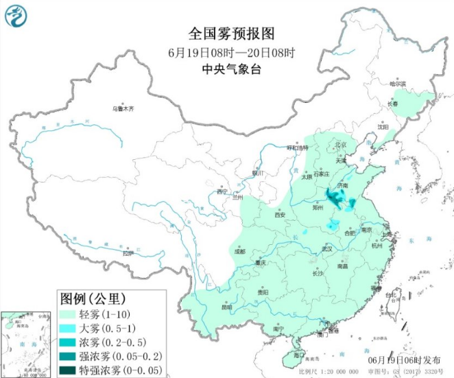 全国雾霾预报：京津冀和山东等地高温致臭氧污染