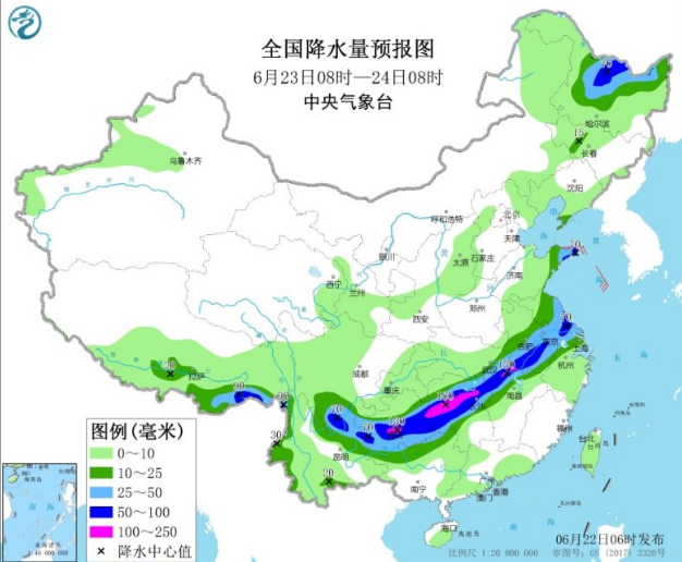 东北内蒙古等地阵雨频繁 强降雨袭击长江中下游