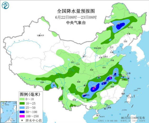 东北内蒙古等地阵雨频繁 强降雨袭击长江中下游