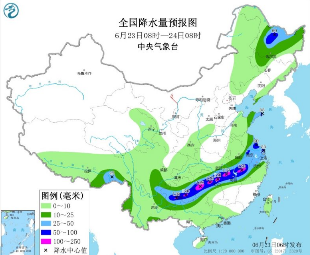 东北华北多阵雨 贵州等长江中下游有暴雨