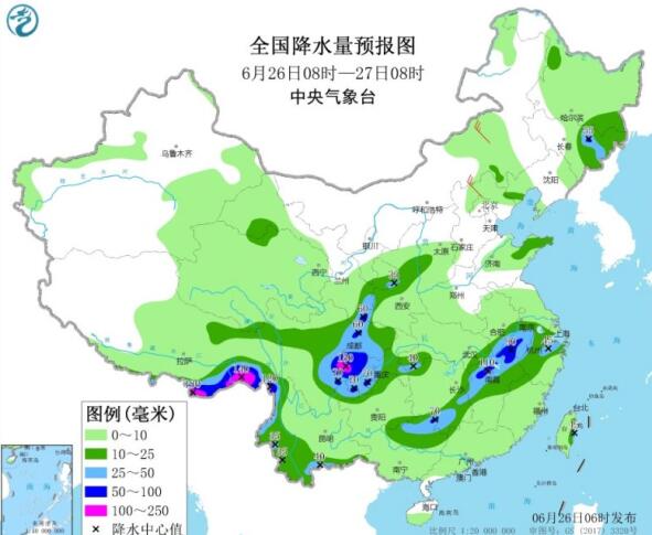端午节四川广西一带降雨量近200毫米 华北东北等地多雷阵雨为主