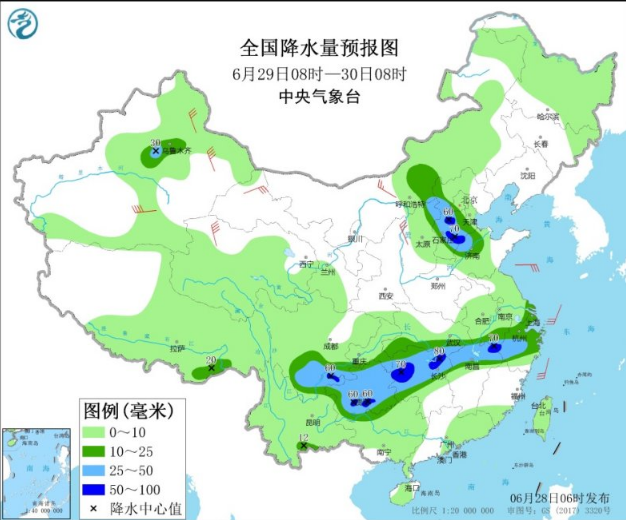 端午节后黄淮江汉等多地大到暴雨 西北华北强对流多发