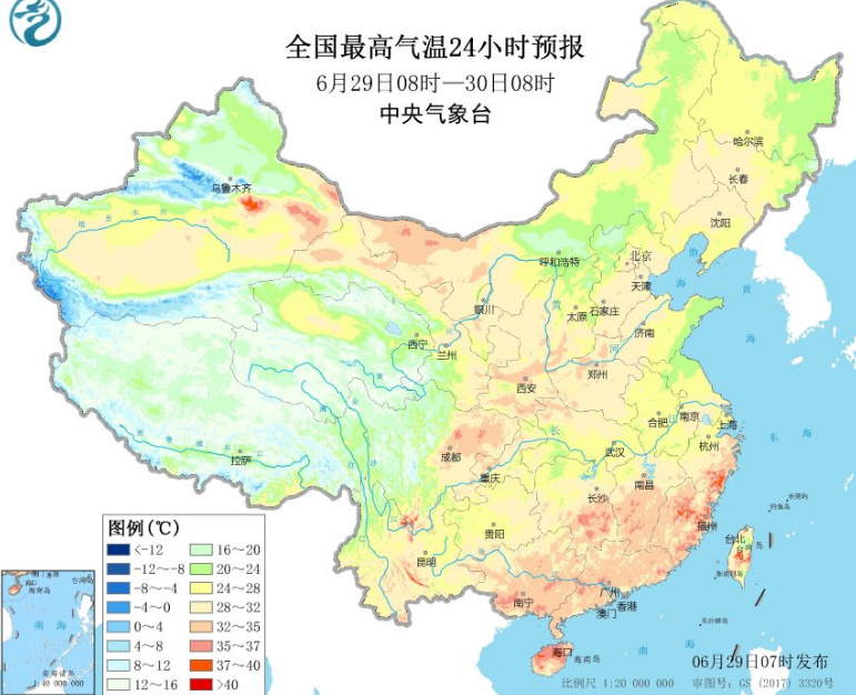 南方降雨集中在贵州到江南一带 华南桑拿天继续