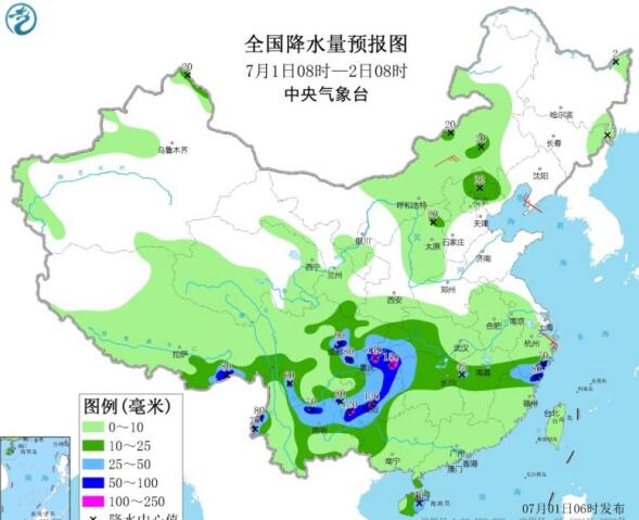 西南地区暴雨肆虐普遍30℃以下 华北黄淮等地有阵雨或雷阵雨