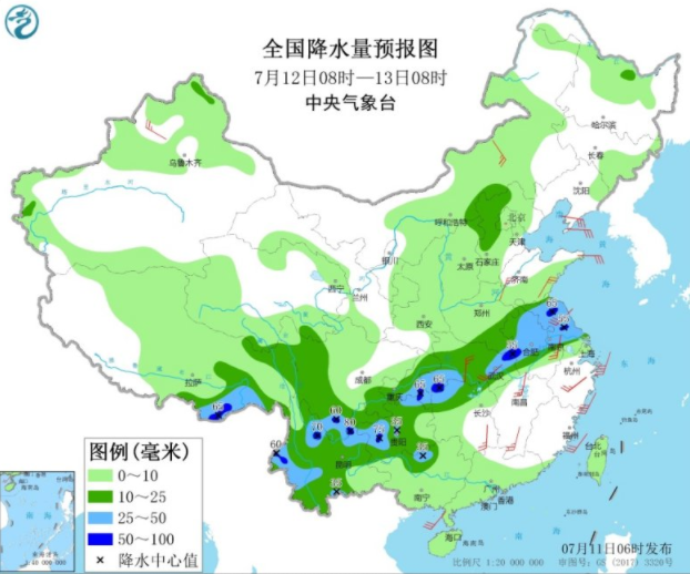 华北地区有暴雨或大雨天气 四川重庆等部分地区将有强降水