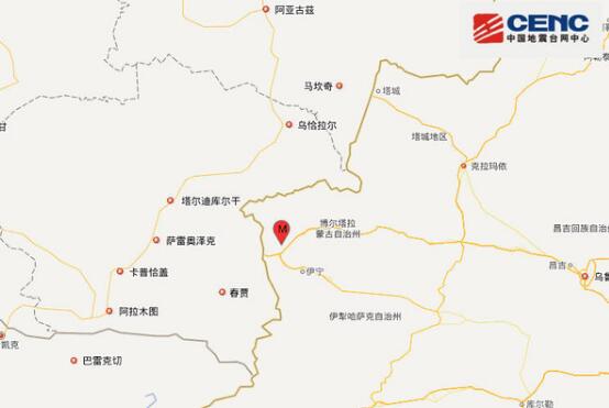 新疆霍城5.0级地震周边震感强烈 当地消防已派出人赶赴现场