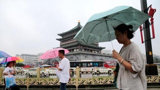 陕西发布暴雨蓝色预警 中南部大到暴雨可能引发洪涝