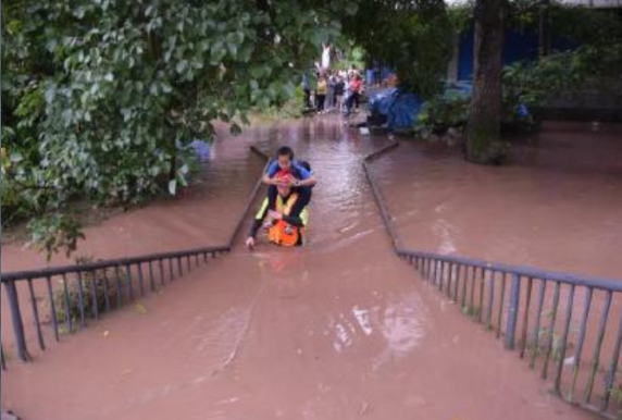 四川强降雨致多地受灾 造成达州210.95万人受灾