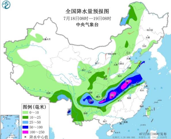 黄淮东江淮一带周末雨水不断 湖南广东华南等地气温40℃以上