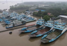 长江扬州段水位上涨至8.63米 镇扬汽渡暂时停航
