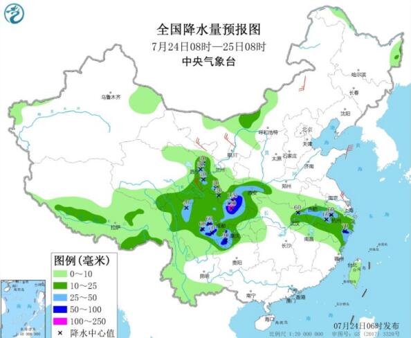 今日江汉江淮等地仍有较强降雨 江南华南气温40℃居高不下